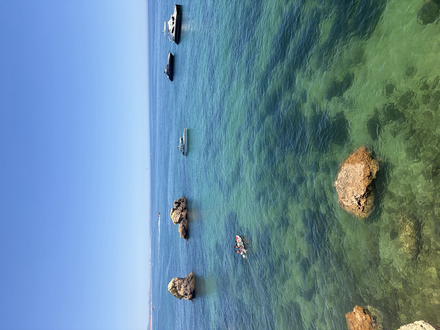 Clear turquoise water Praia dos Arrifes Albufeira