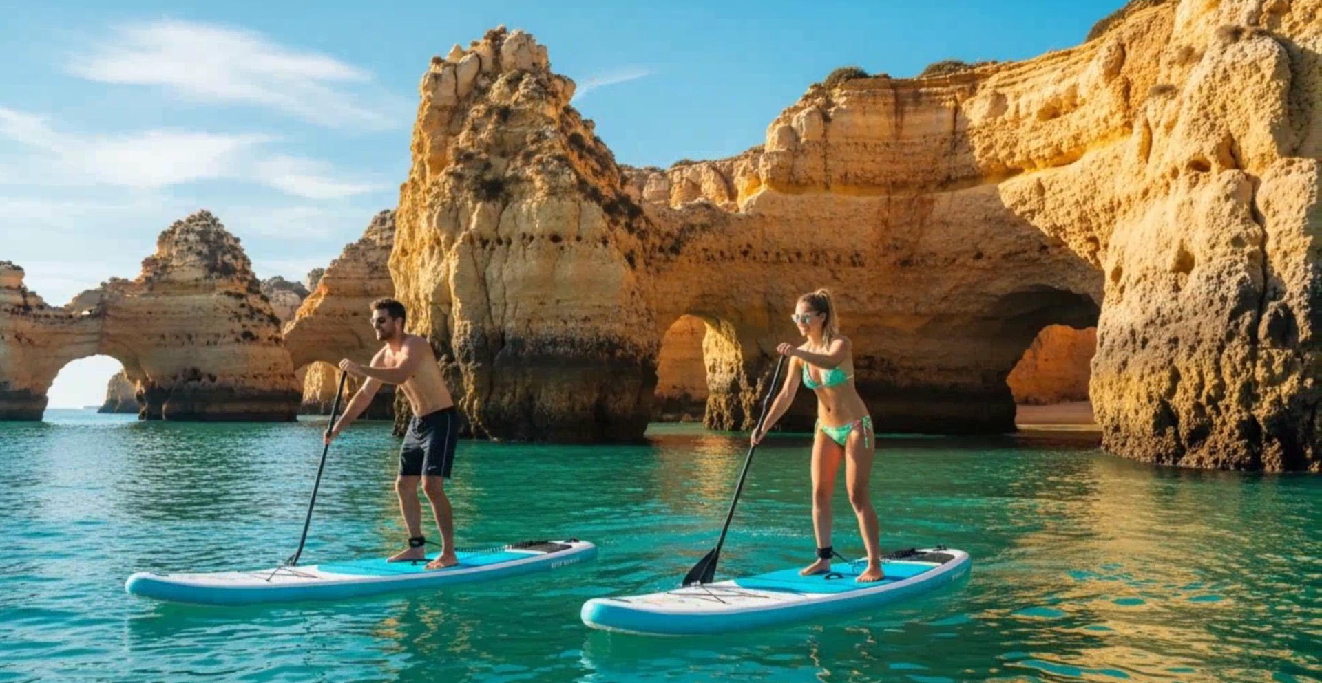 Day SUP tours Algarve sea caves
