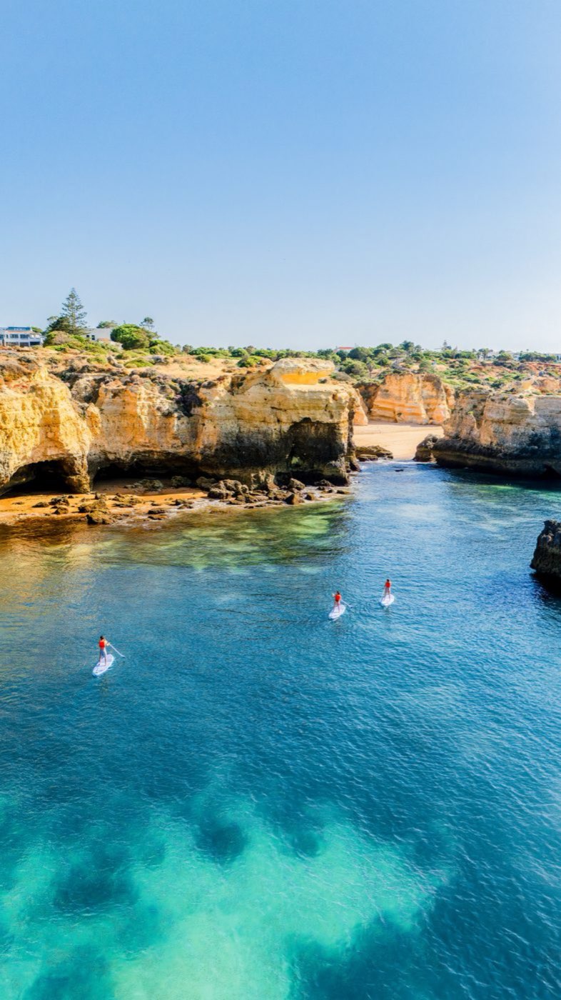 Paddleboard tour Albufeira coastline
